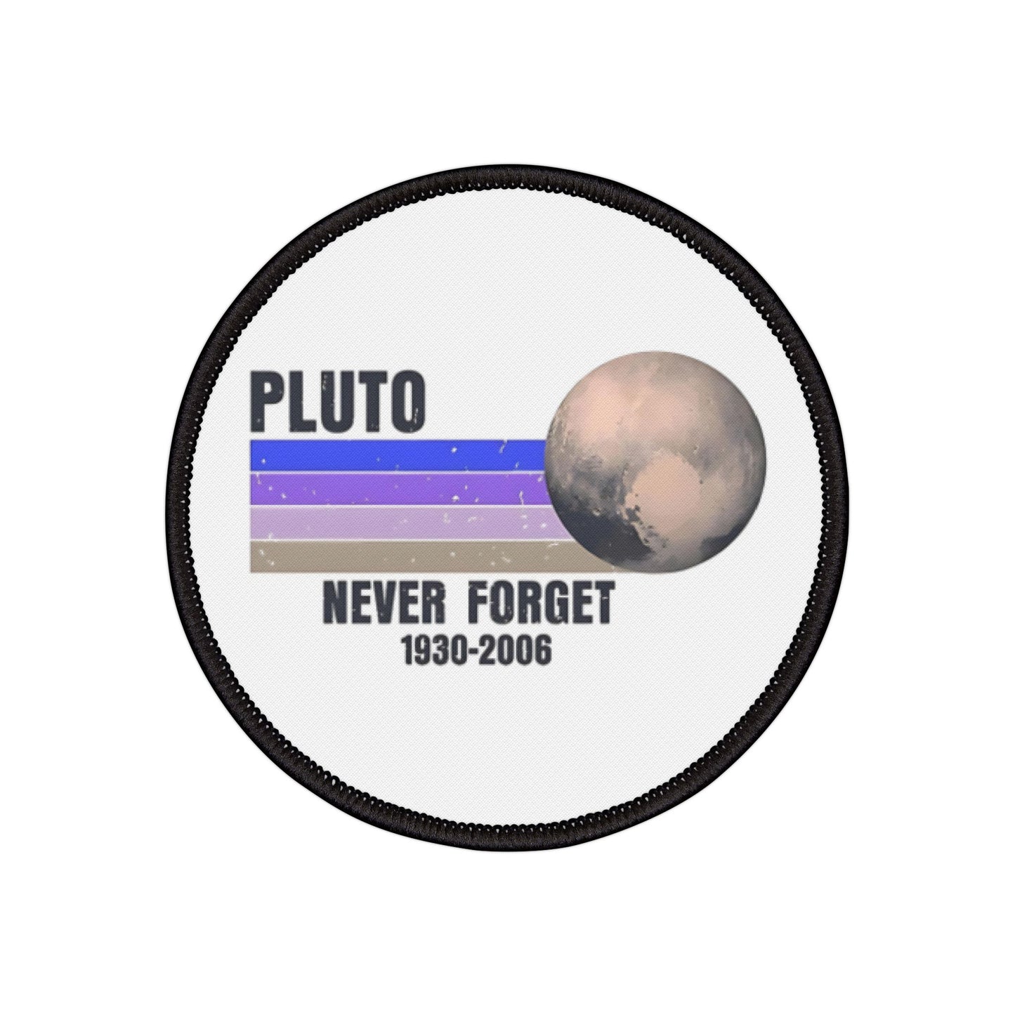 Pluto Iron-On Patches, Nostalgic Space Decor, Fun Accessories, Gifts for Nerd