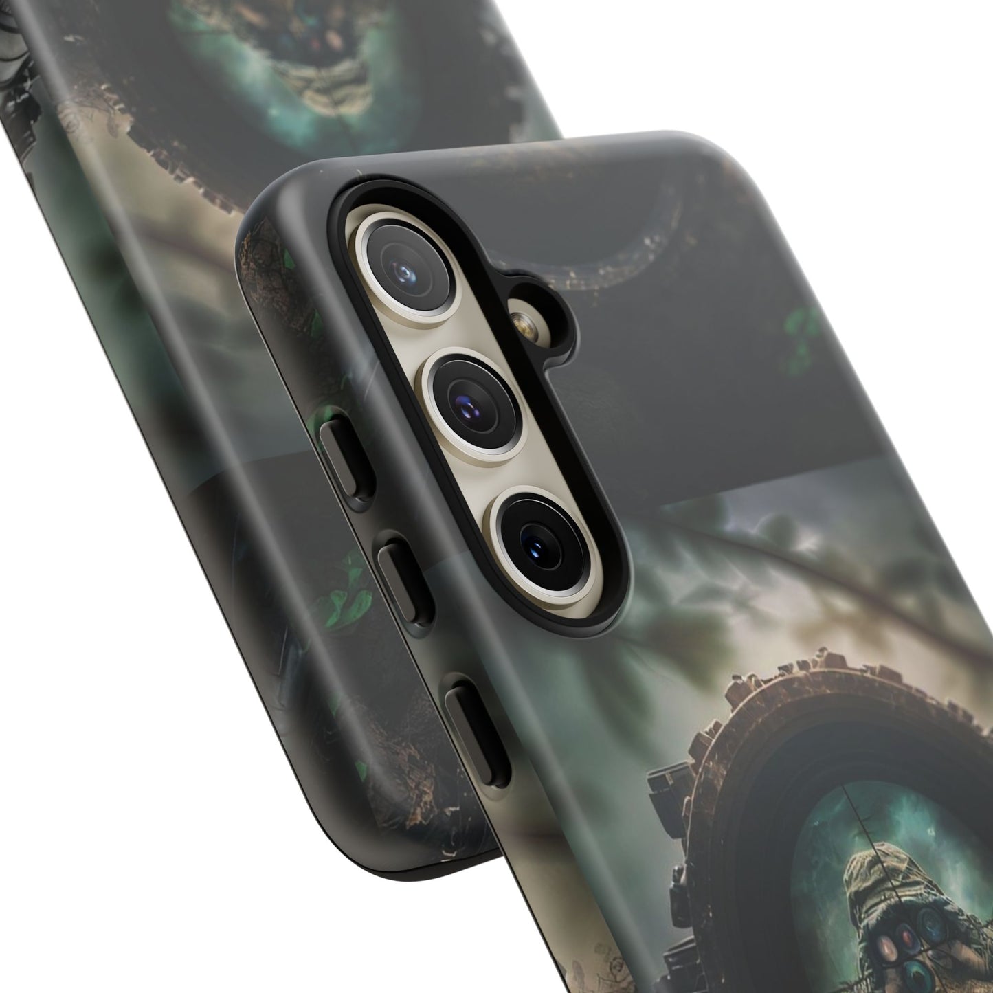 Sniper Scope Soldier Phone Case | Dual Layer Tough Cover  For iPhone