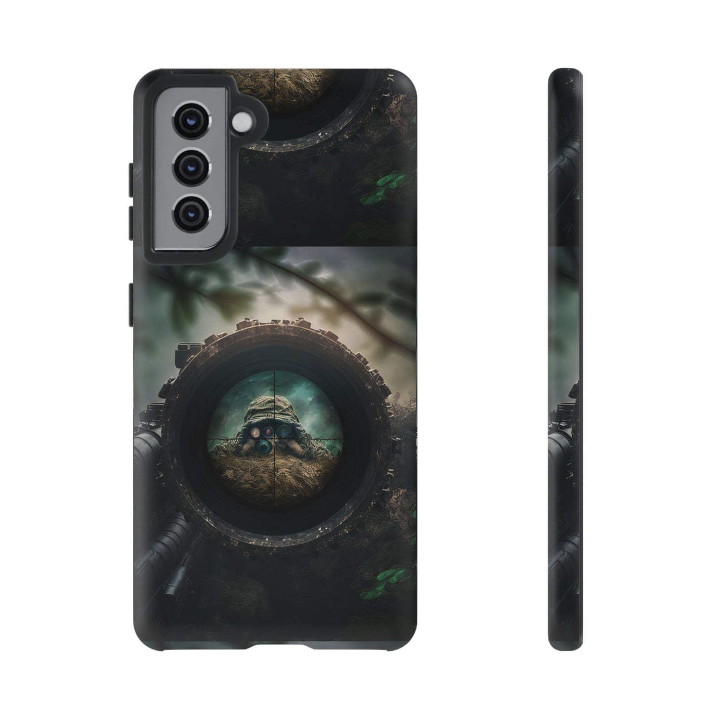 Sniper Scope Soldier Phone Case | Dual Layer Tough Cover  For iPhone
