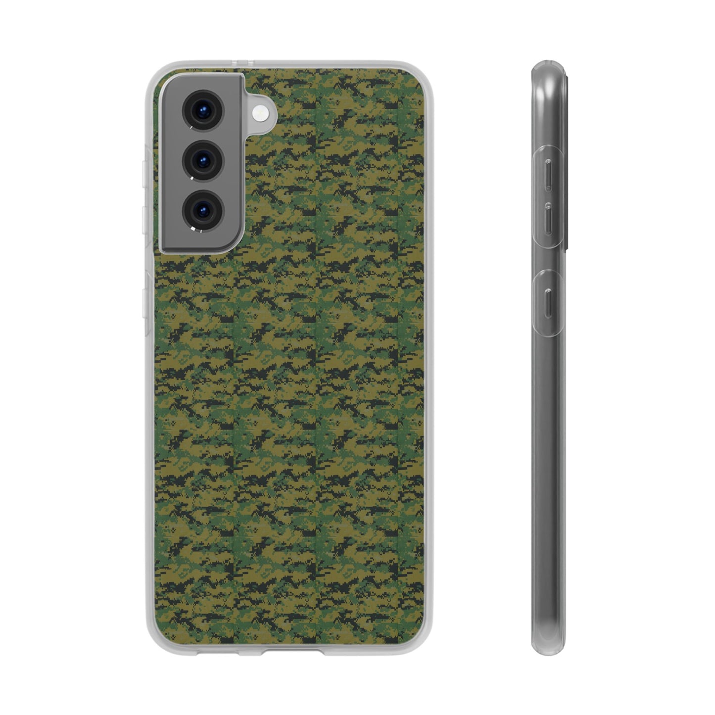 Marapat Pixelated Camo Flexible Phone Cases For iPhone and Samsung Galaxy