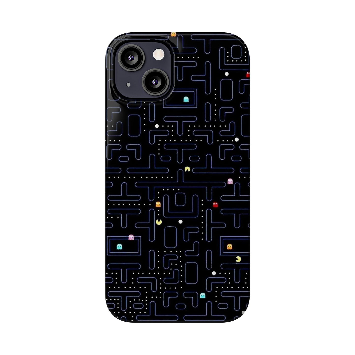 iPhone Slim Case, Pac Man Arcade Game Board Design, Glossy Finish