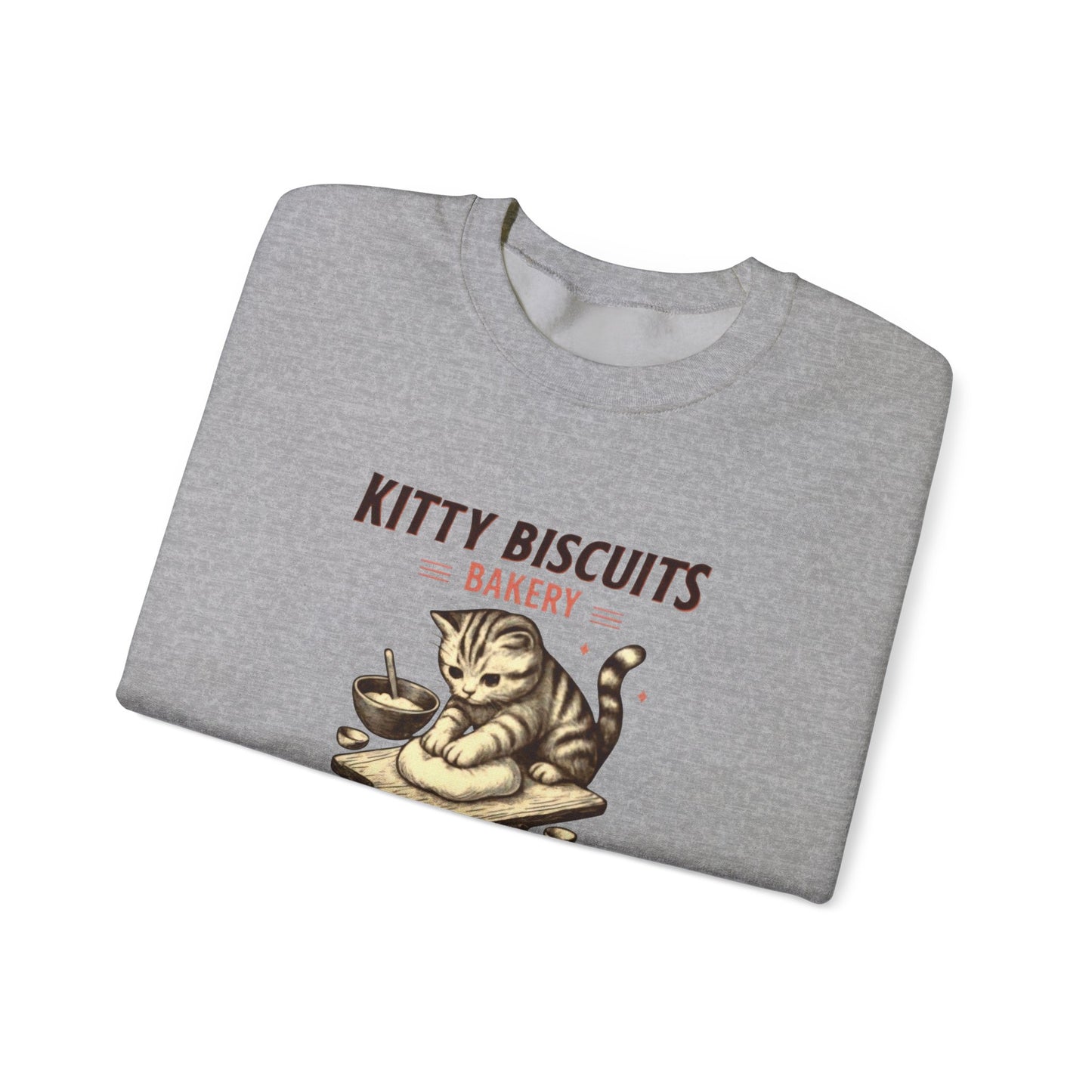 Kitty Biscuits Bakery Unisex Heavy Blend™ Crewneck Sweatshirt, Cozy Gift Idea