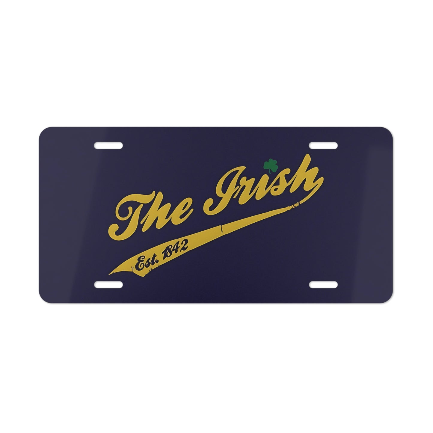 The Irish Blue Front Vanity License Plate