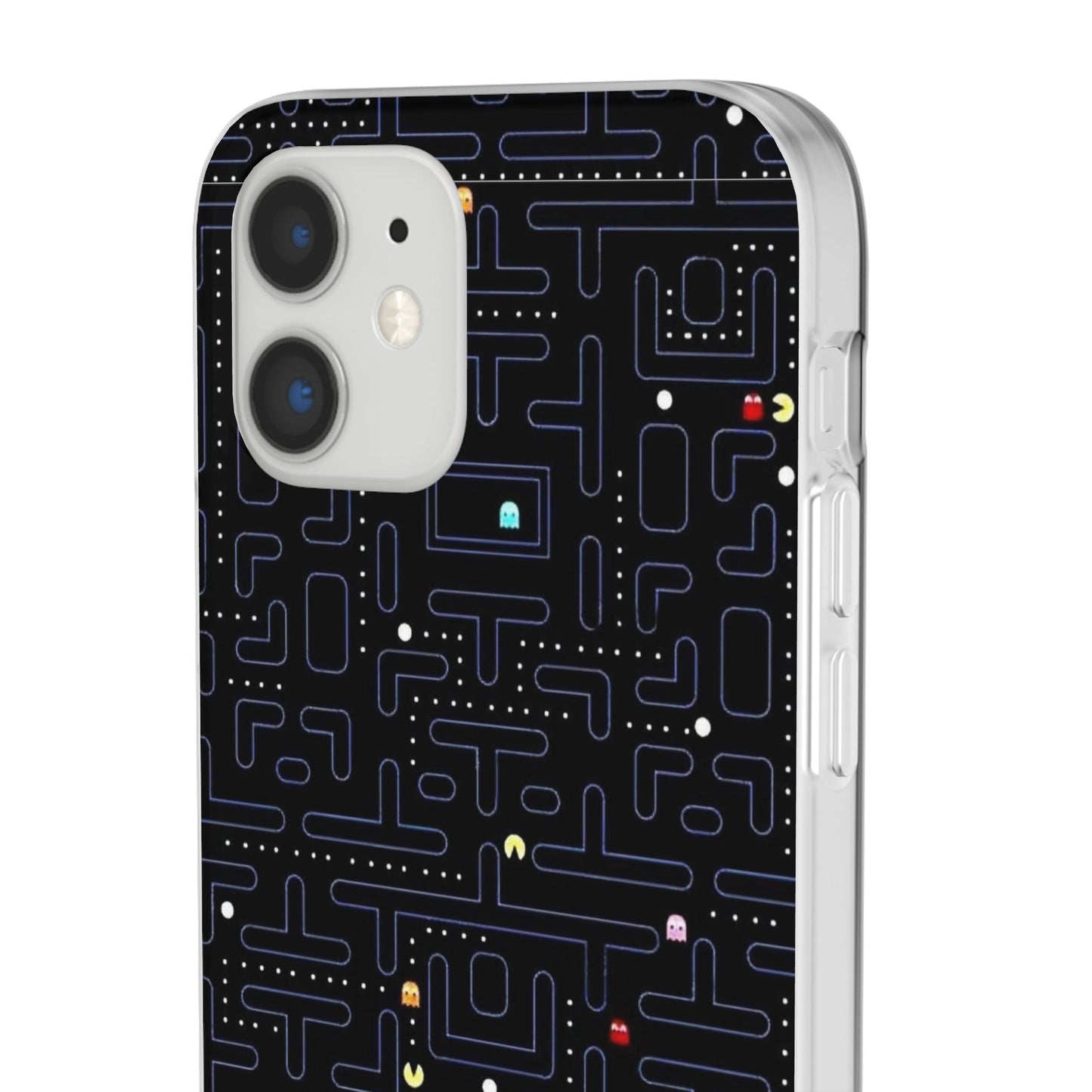 Retro Arcade Gaming TPU Phone Case, Fun Flexi Case, Gift for Gamers, Pac Man