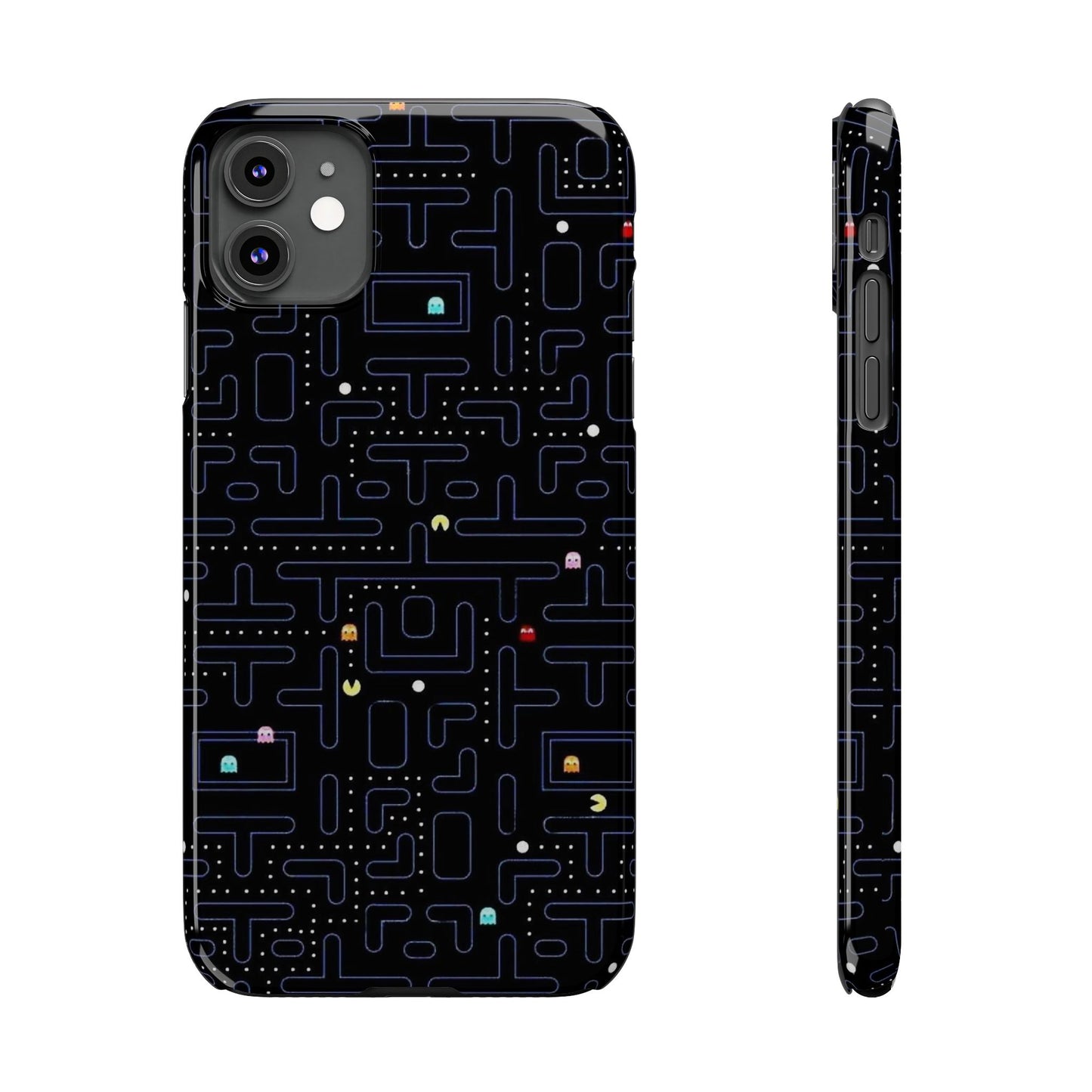 iPhone Slim Case, Pac Man Arcade Game Board Design, Glossy Finish
