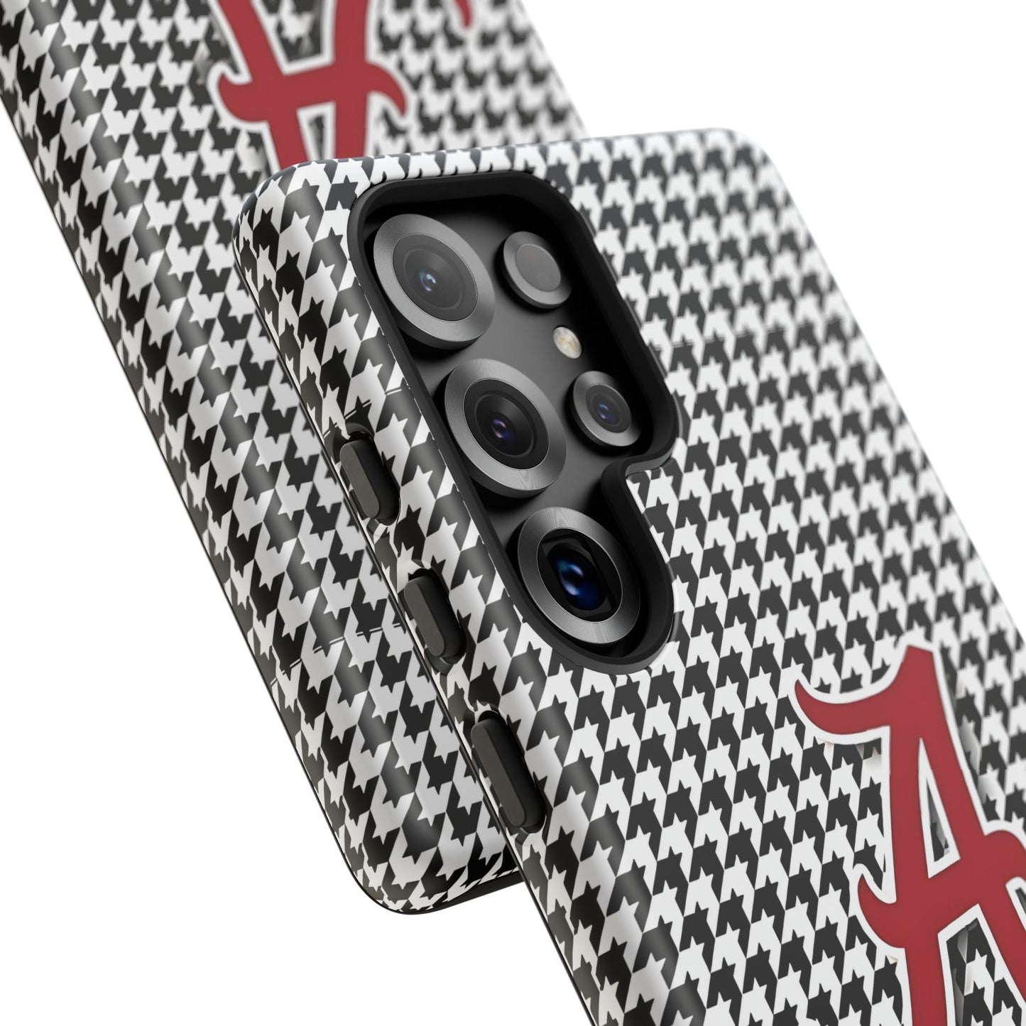 Alabama Houndstooth Phone Case, Tough Cases, College RTR Fan Gear, Initial A