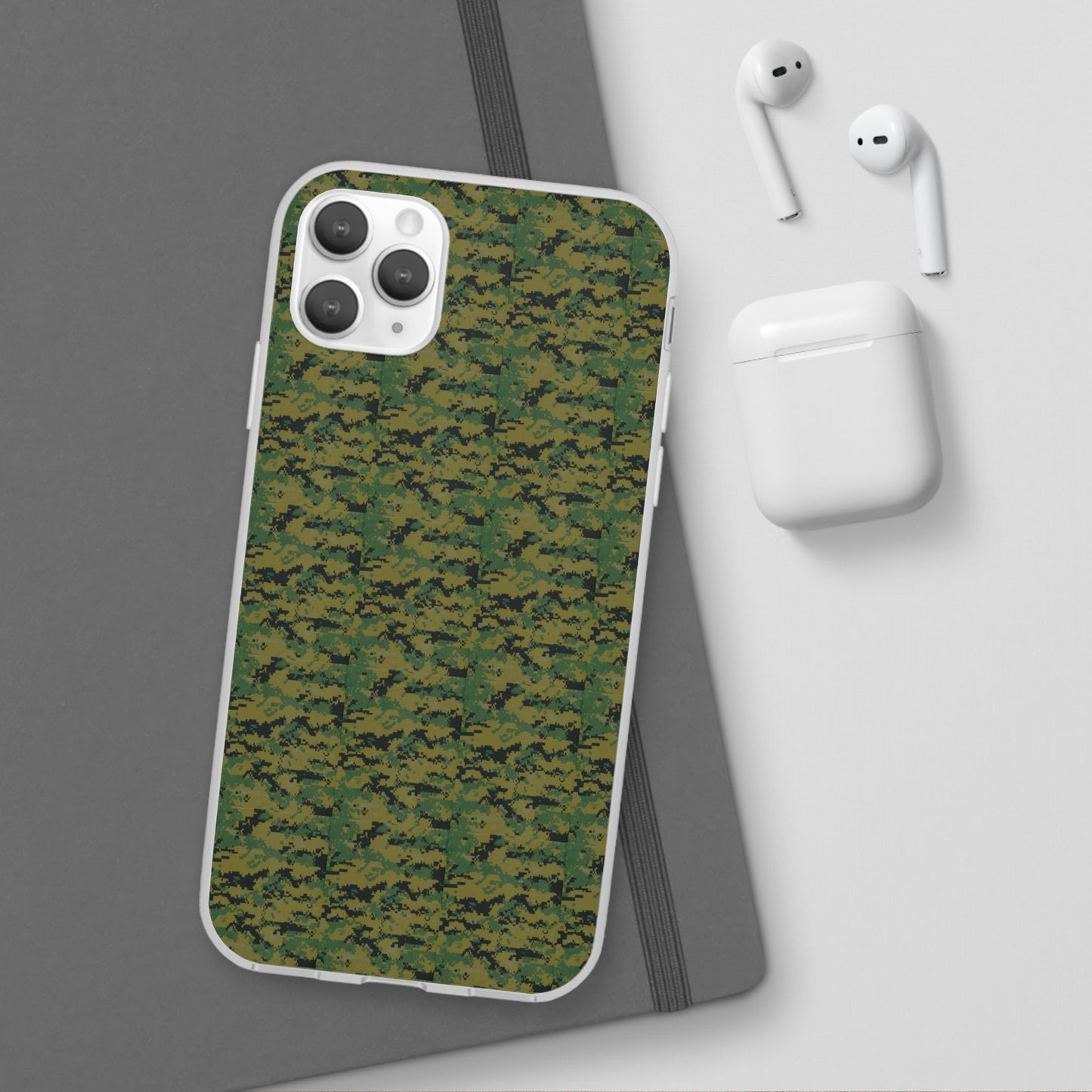 Marapat Pixelated Camo Flexible Phone Cases For iPhone and Samsung Galaxy