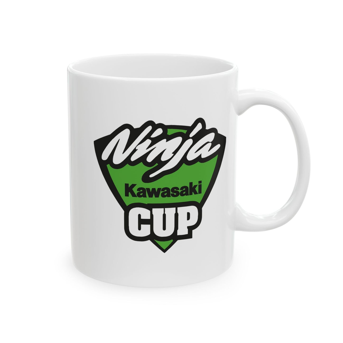 Ninja Cup Ceramic Coffee Mug, Unique Gift for Racing Lovers, Kawasaki