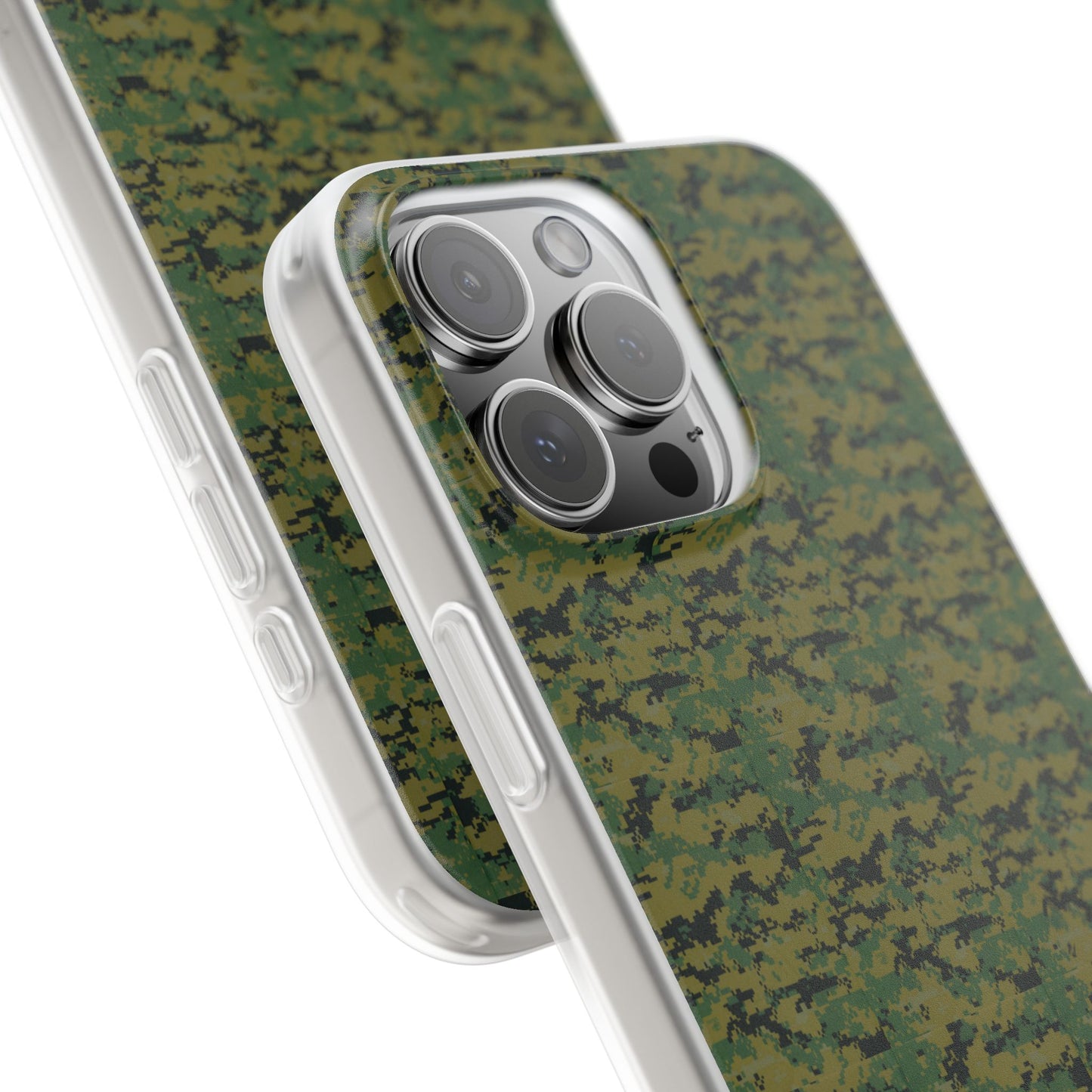 Marapat Pixelated Camo Flexible Phone Cases For iPhone and Samsung Galaxy