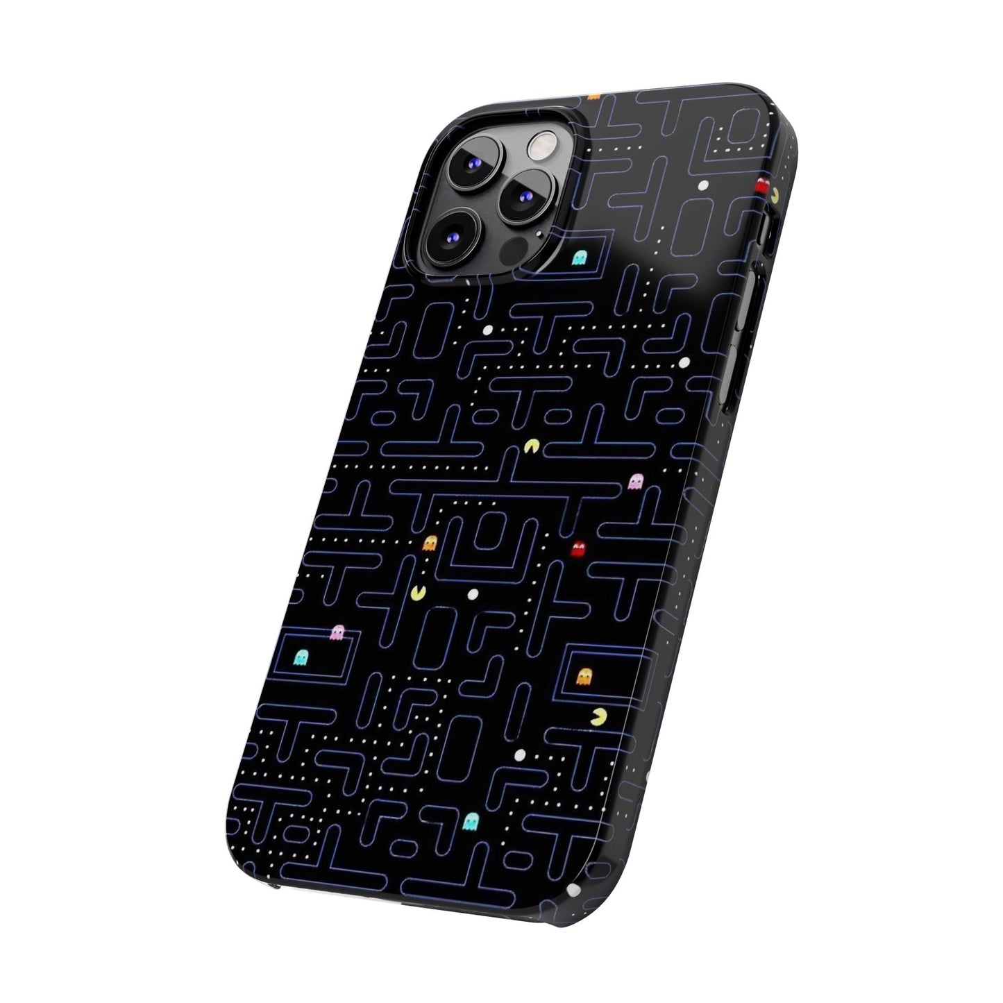 iPhone Slim Case, Pac Man Arcade Game Board Design, Glossy Finish