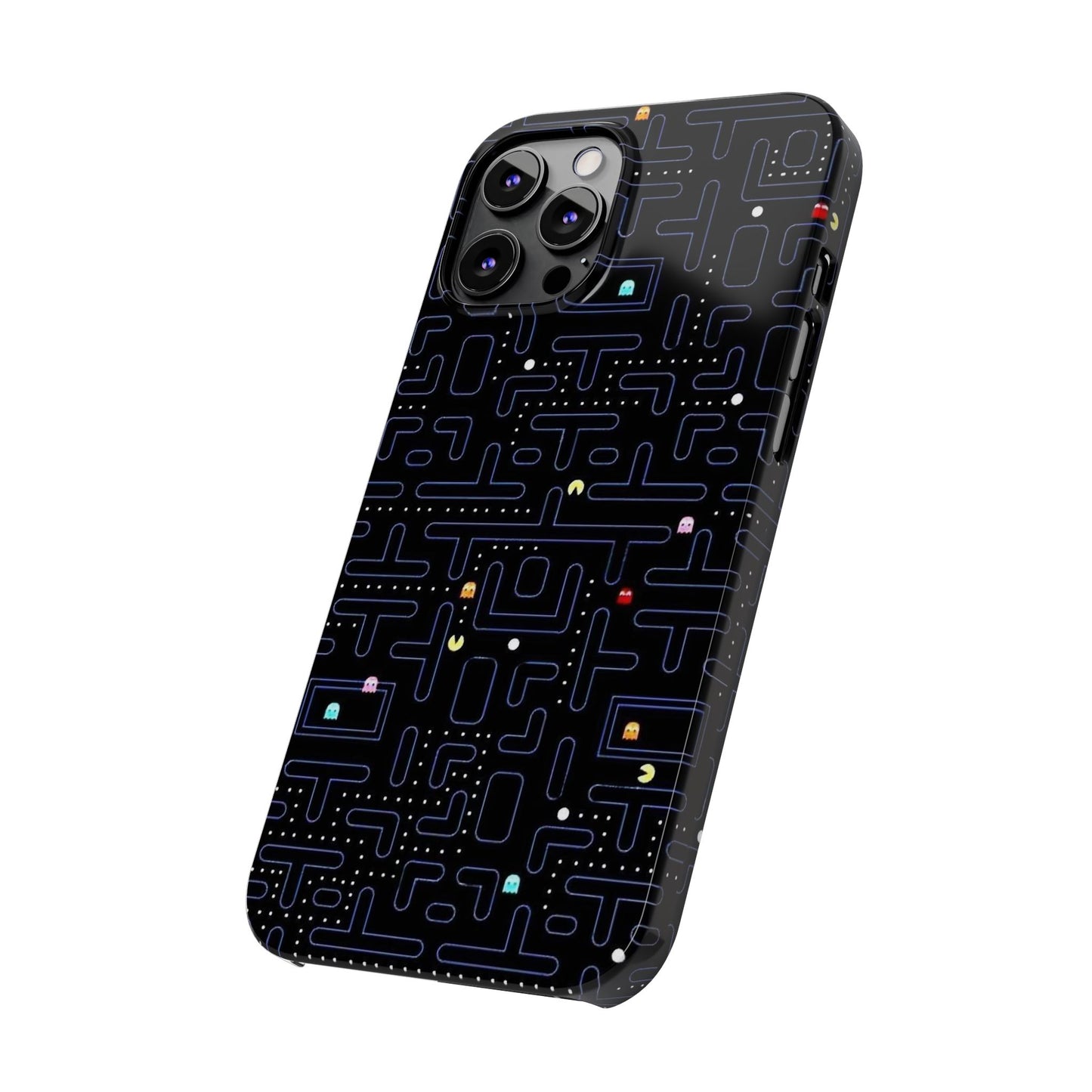 iPhone Slim Case, Pac Man Arcade Game Board Design, Glossy Finish