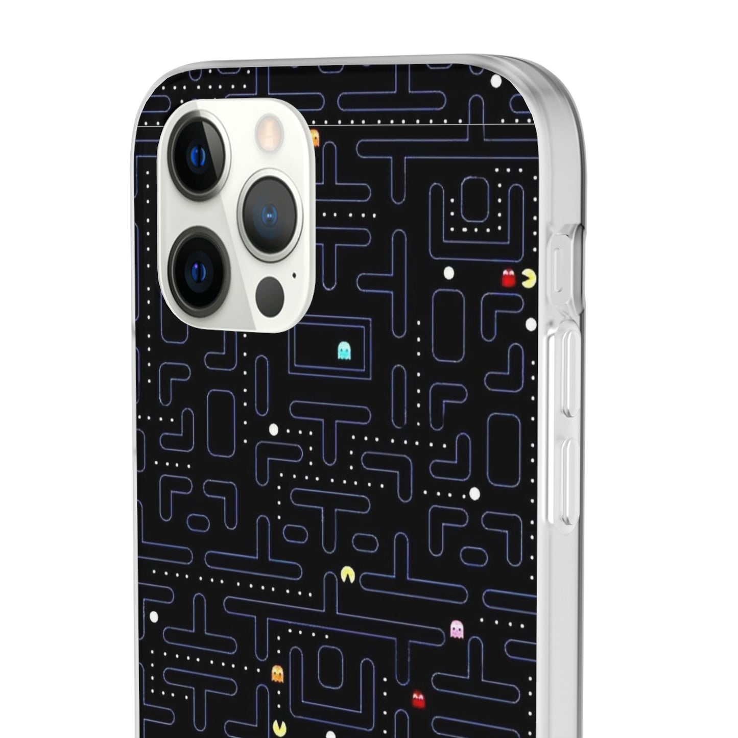 Retro Arcade Gaming TPU Phone Case, Fun Flexi Case, Gift for Gamers, Pac Man