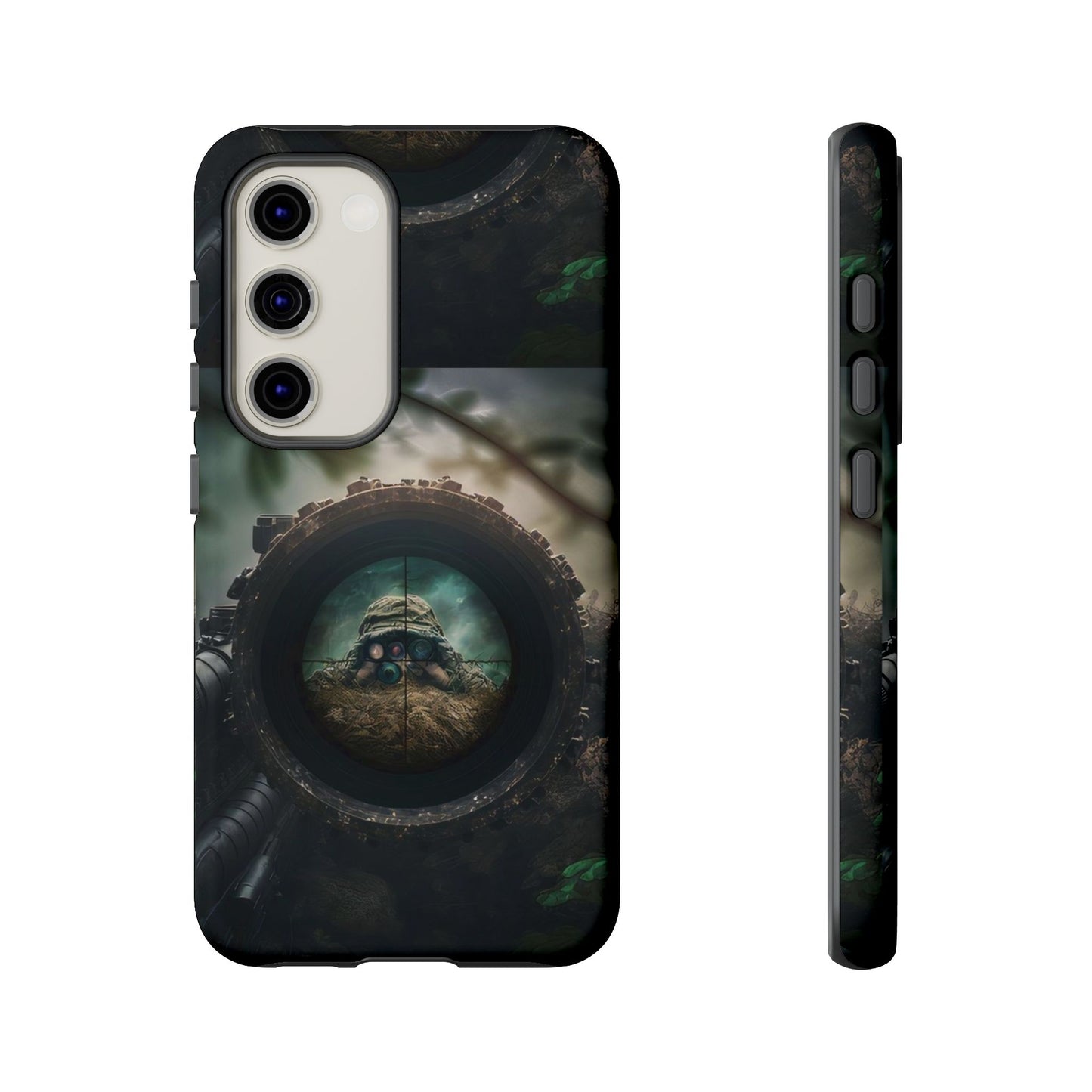 Sniper Scope Soldier Phone Case | Dual Layer Tough Cover  For iPhone
