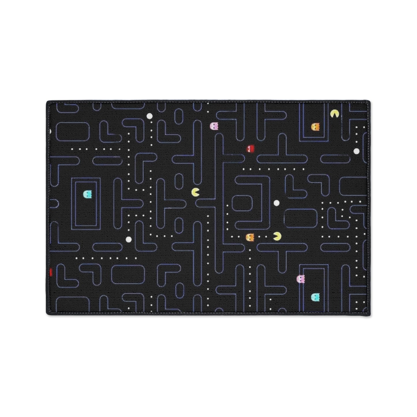 Retro Arcade Game Board Heavy Duty Floor Mat, Vintage Pac Man, Gaming Room