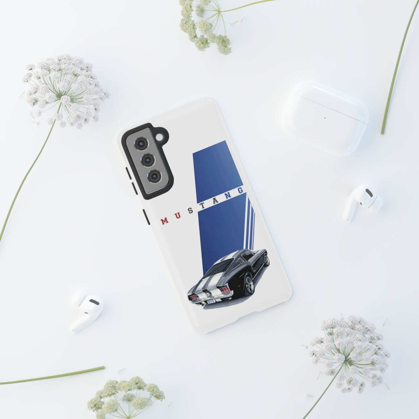 Mustang Car Art Tough Cases For iPhones, Samsung Galaxy and Google Pixel