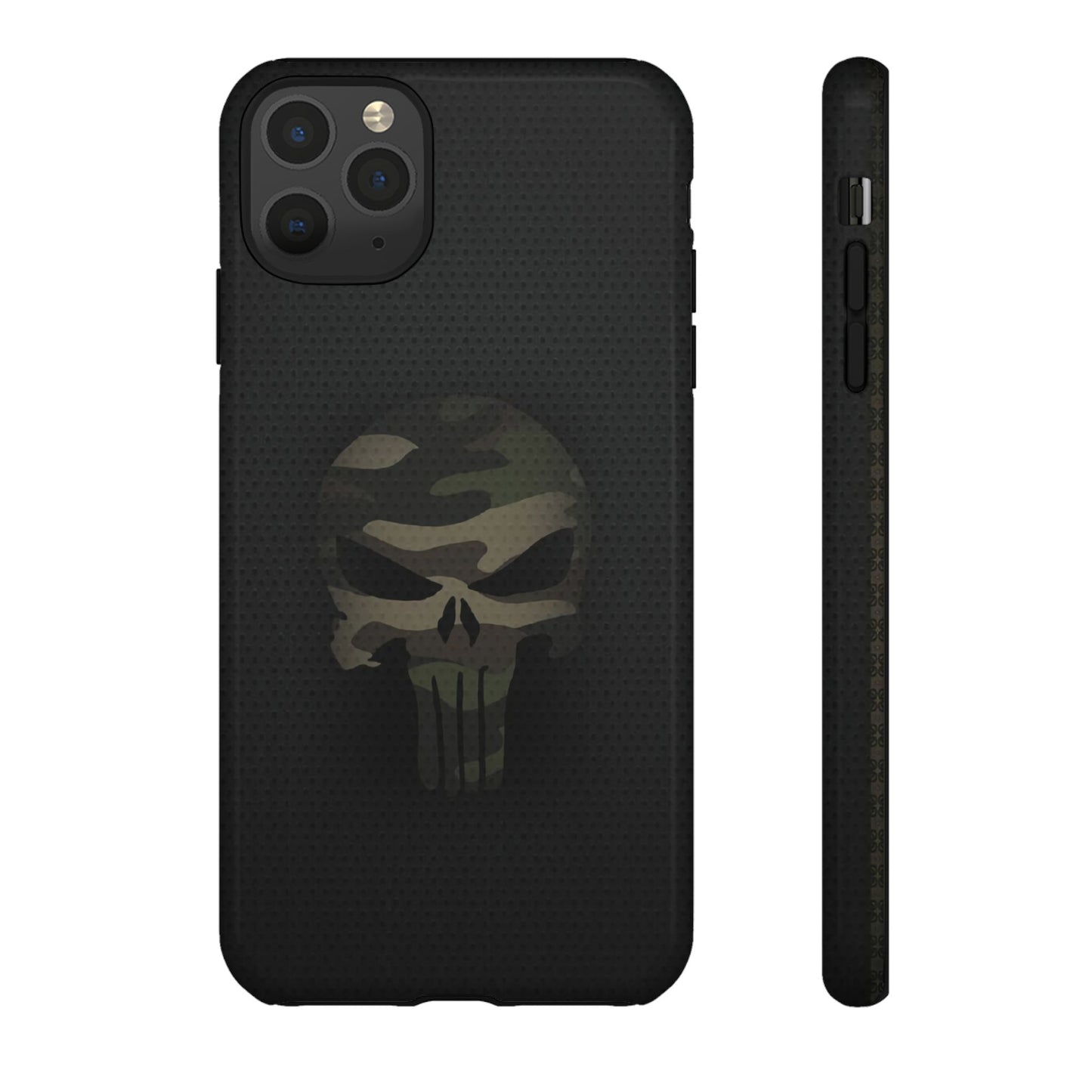 Camo Green Tough Case For iPhone, Samsung Galaxy, Jake Skull Punisher Graphic