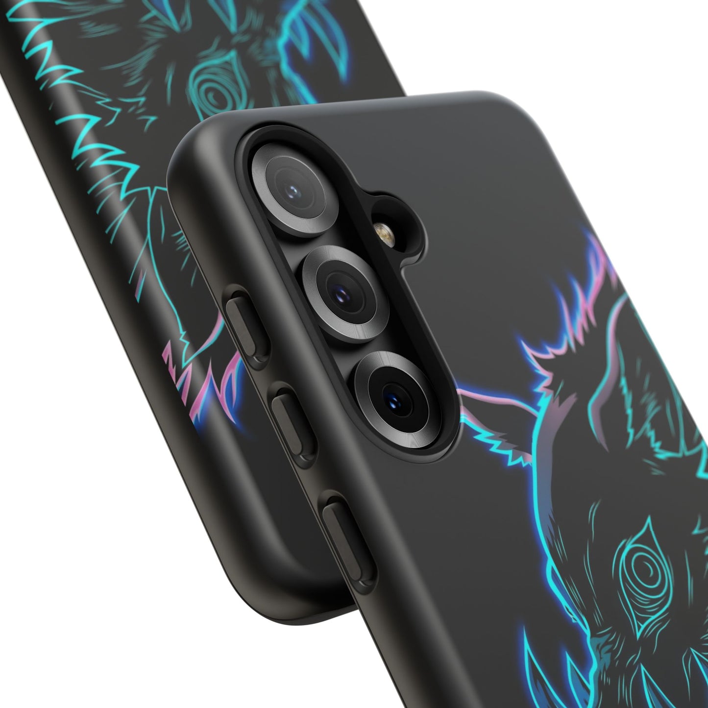 Tough Cases For iPhone, Galaxy, Anime Hashibira Beast Slayer Neon Design