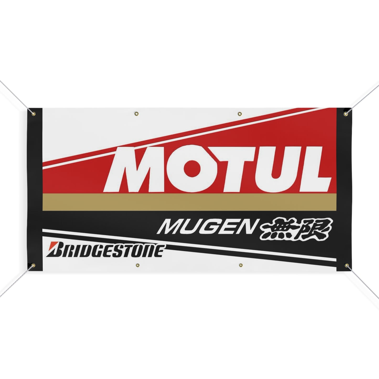 Motul Mugen Racing Banner — Matte Motorsport Sign for Garage, Track & Events