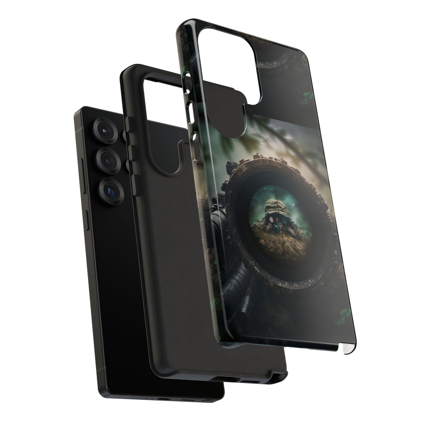 Sniper Scope Soldier Phone Case | Dual Layer Tough Cover  For iPhone