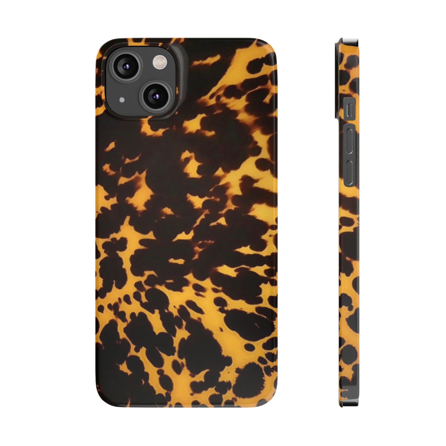 Two Tone Tortoiseshell iPhone Ultra Slim Cases, Glossy Finish
