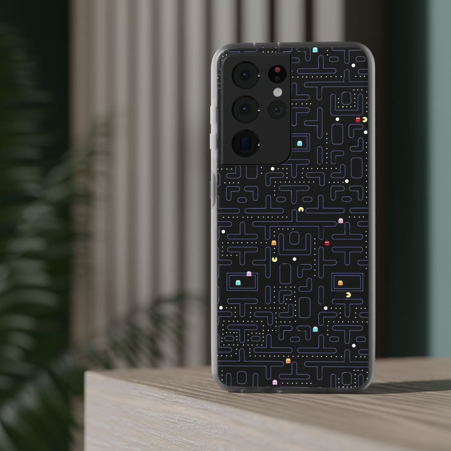 Retro Arcade Gaming TPU Phone Case, Fun Flexi Case, Gift for Gamers, Pac Man