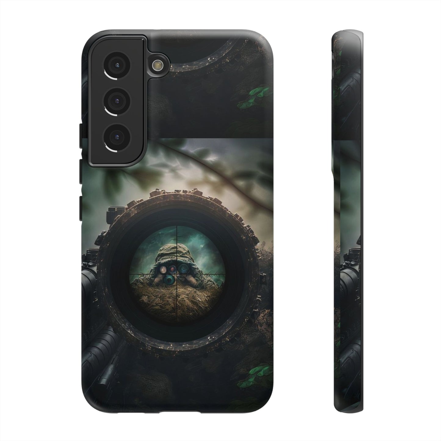 Sniper Scope Soldier Phone Case | Dual Layer Tough Cover  For iPhone