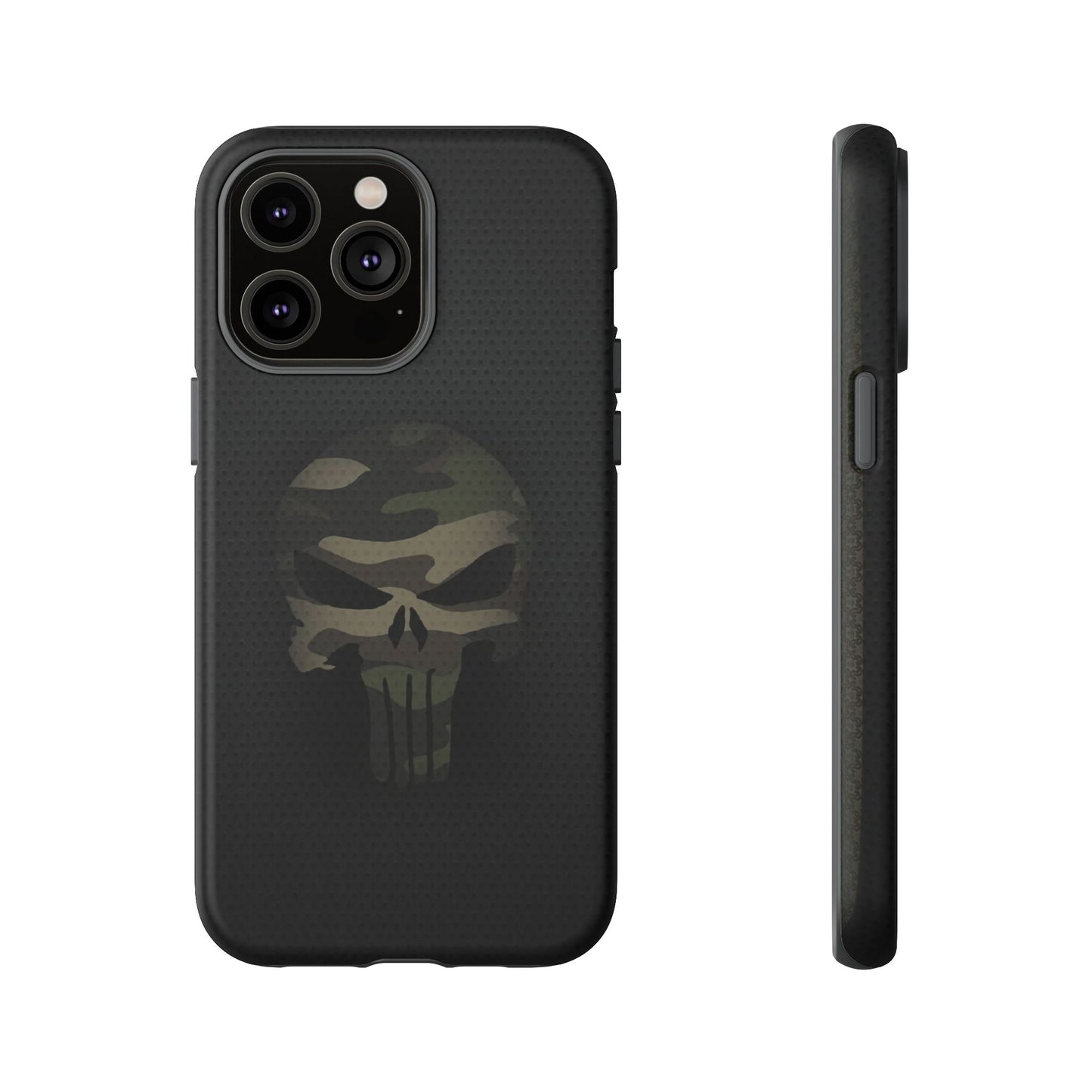 Camo Green Tough Case For iPhone, Samsung Galaxy, Jake Skull Punisher Graphic
