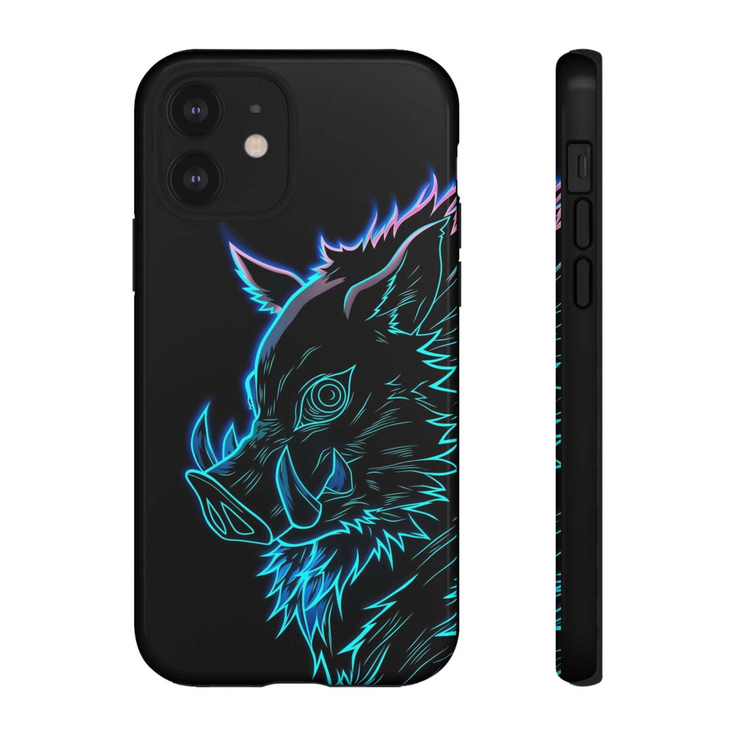 Tough Cases For iPhone, Galaxy, Anime Hashibira Beast Slayer Neon Design