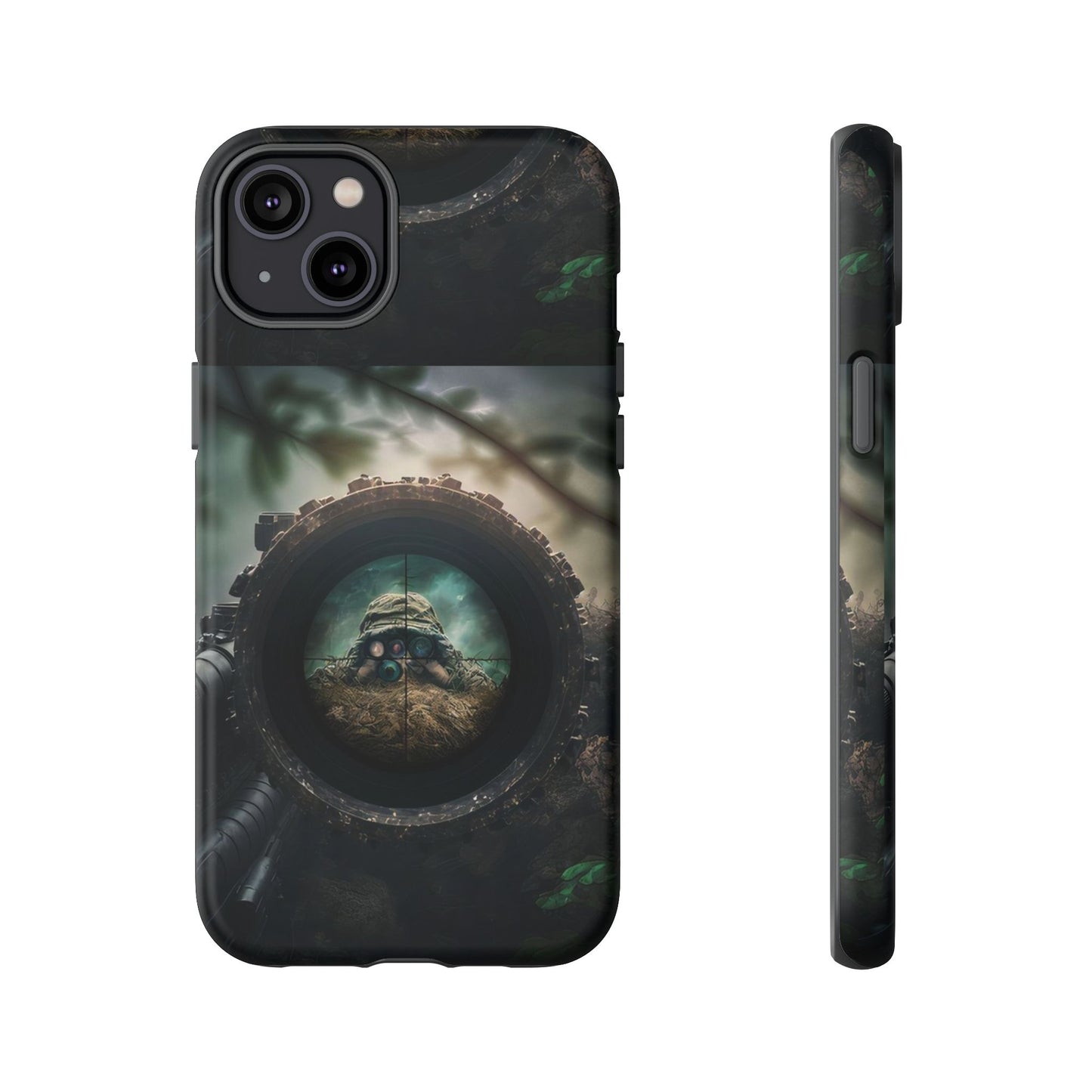 Sniper Scope Soldier Phone Case | Dual Layer Tough Cover  For iPhone
