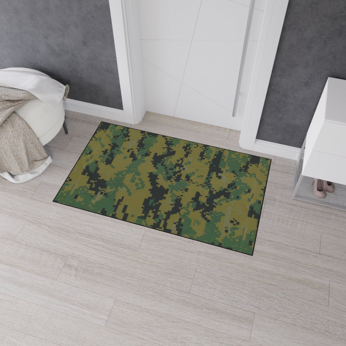 USMC Marapat Camouflage Design Heavy Duty Floor Mat, Rug
