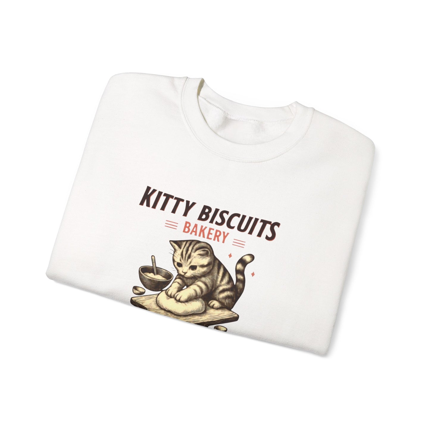 Kitty Biscuits Bakery Unisex Heavy Blend™ Crewneck Sweatshirt, Cozy Gift Idea