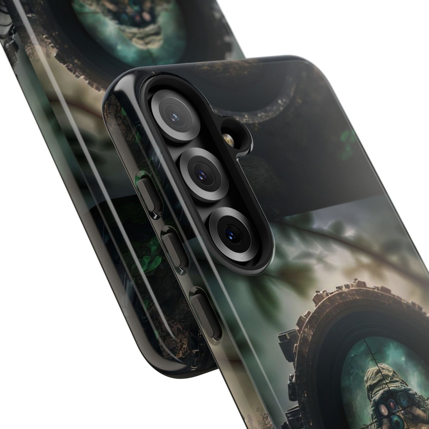 Sniper Scope Soldier Phone Case | Dual Layer Tough Cover  For iPhone