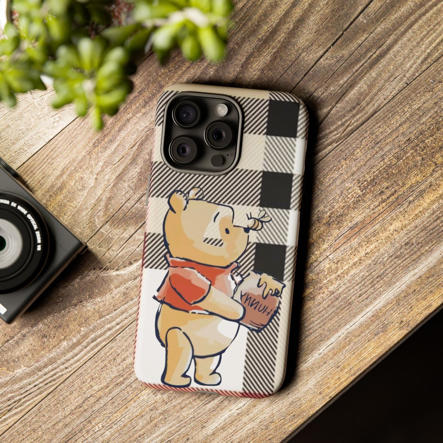 Cute Animal Phone Case, Winnie the Pooh Design, Gift for Kids, Character Case,