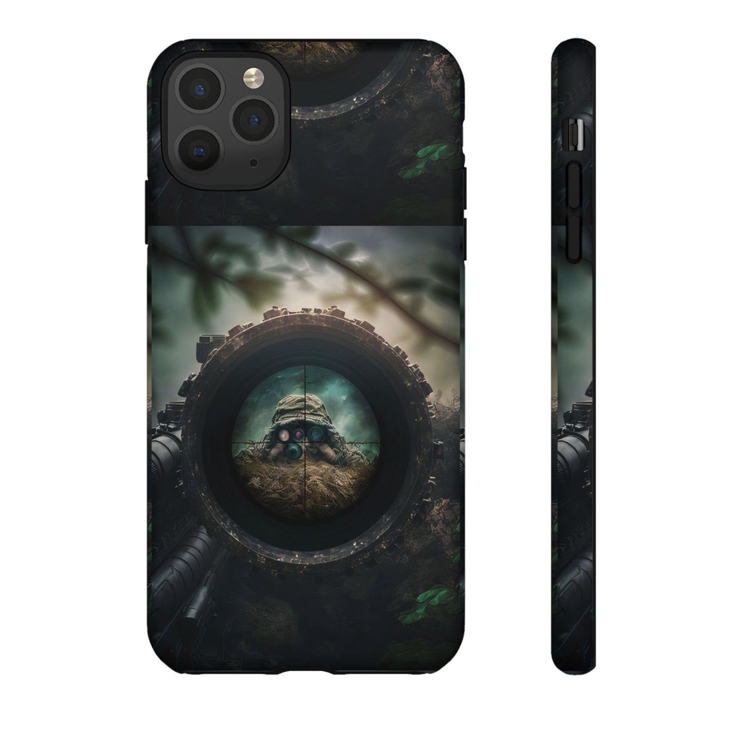 Sniper Scope Soldier Phone Case | Dual Layer Tough Cover  For iPhone