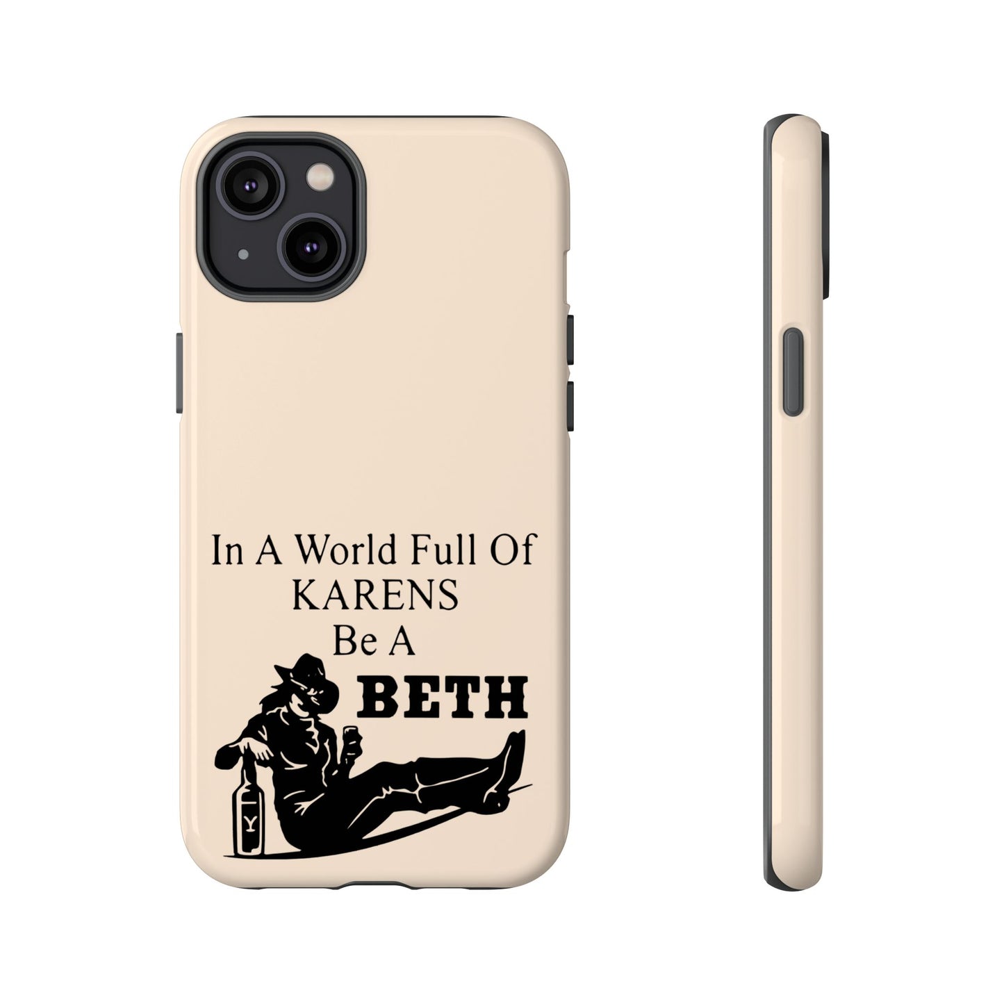 Peach Color Tough Phone Cases For iPhone, Samsung, Pixel, Cowgirl Inspired