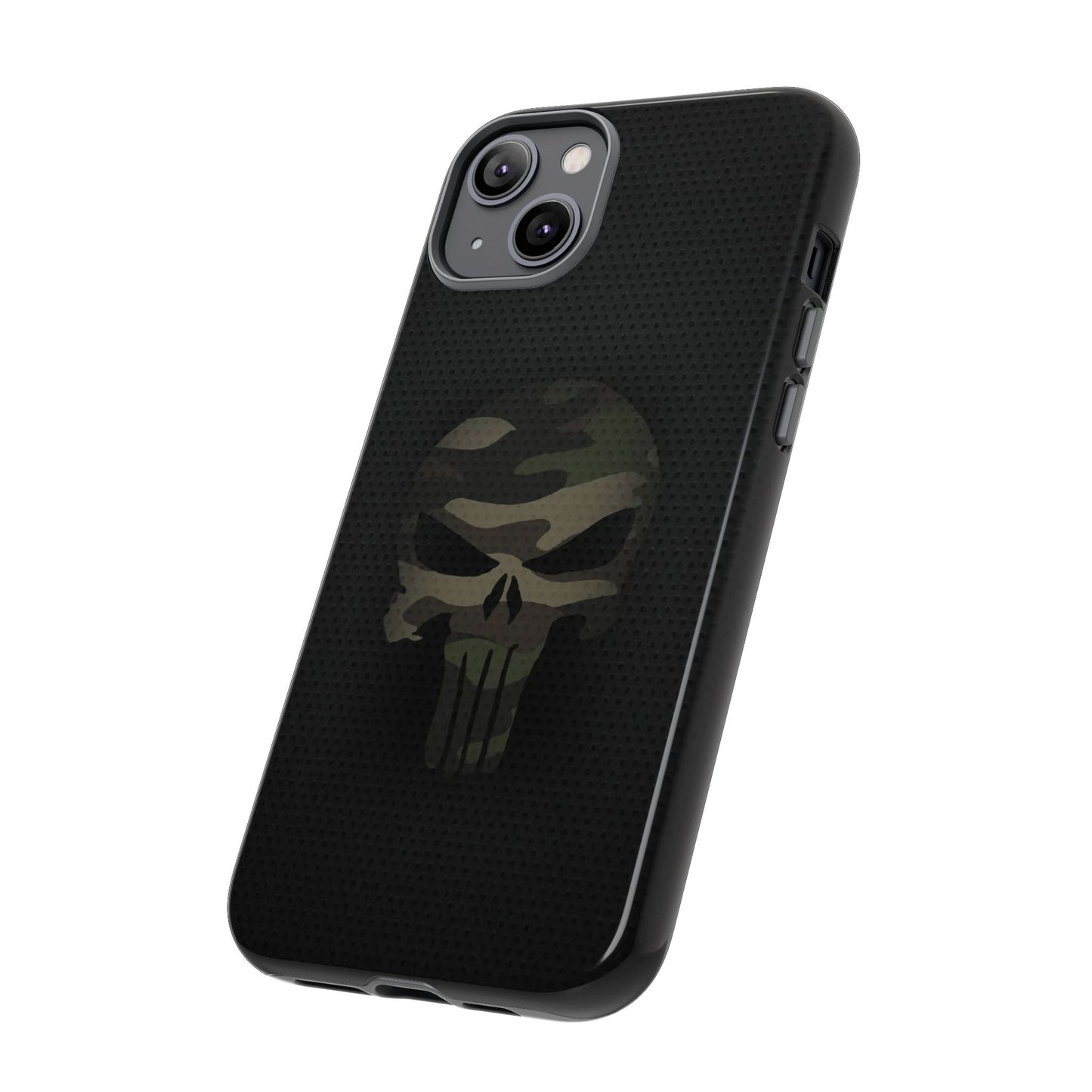 Camo Green Tough Case For iPhone, Samsung Galaxy, Pixel, Punisher Graphic