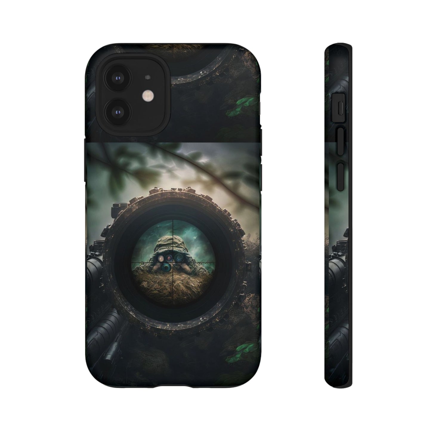 Sniper Scope Soldier Phone Case | Dual Layer Tough Cover  For iPhone