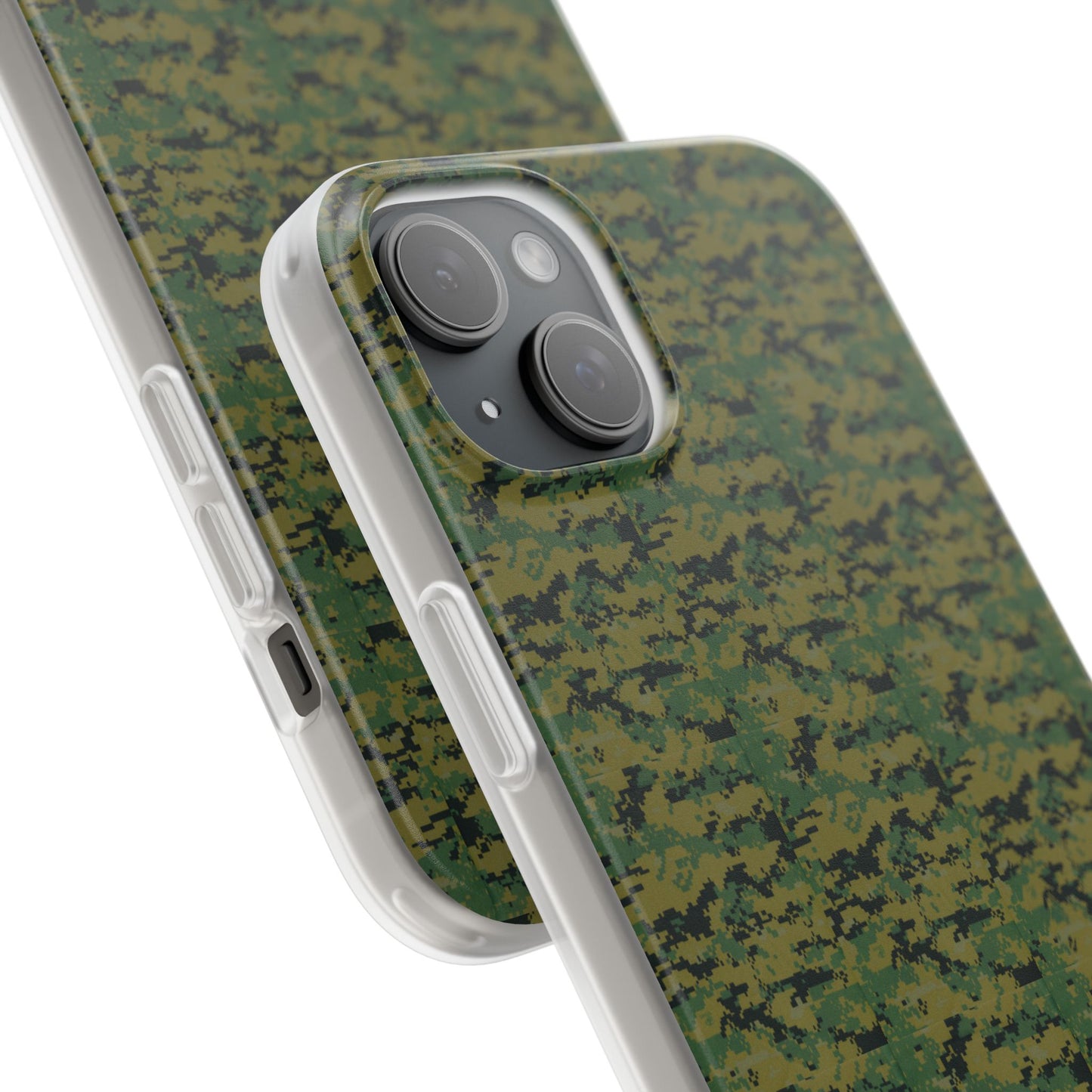 Marapat Pixelated Camo Flexible Phone Cases For iPhone and Samsung Galaxy