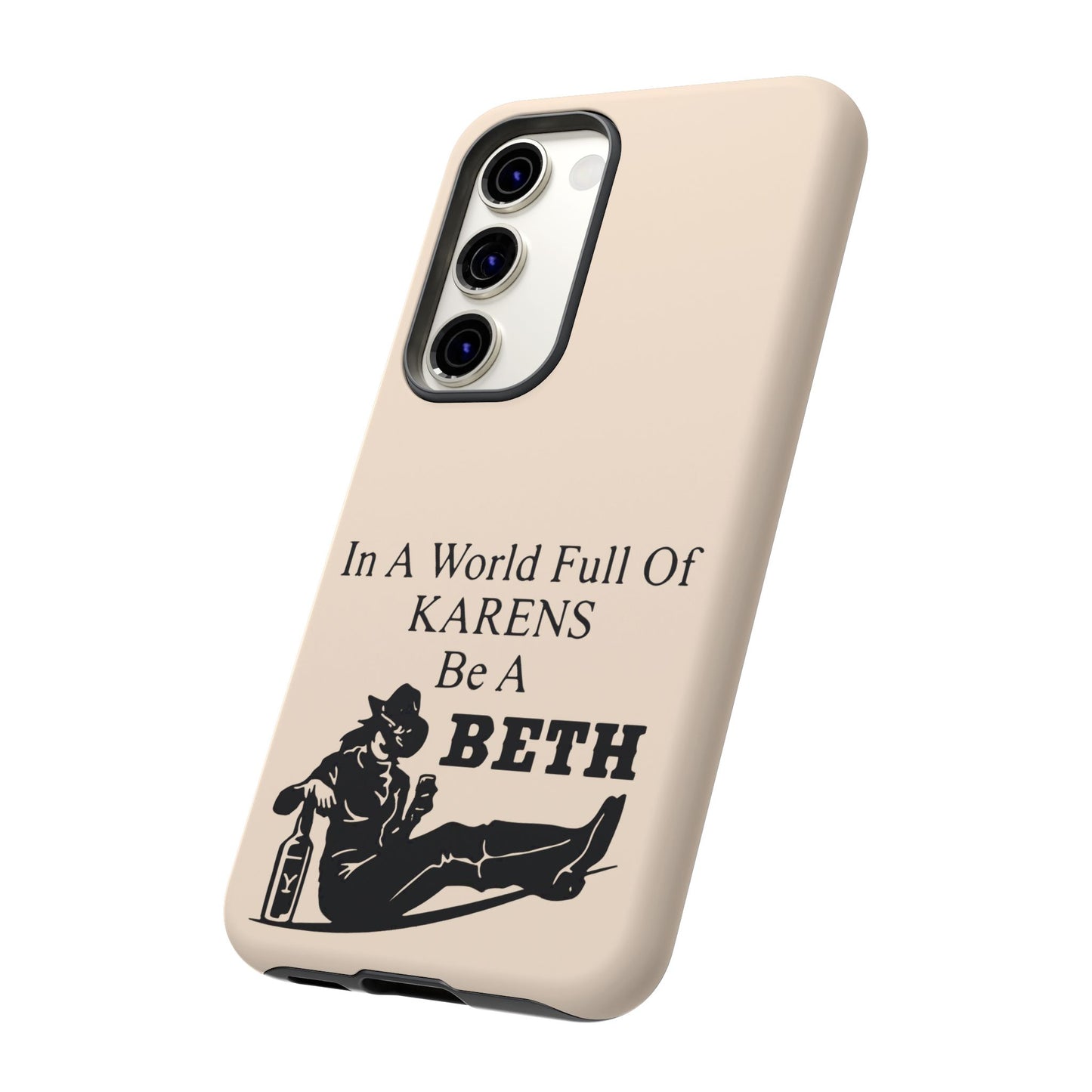 Peach Color Tough Phone Cases For iPhone, Samsung, Pixel, Cowgirl Inspired