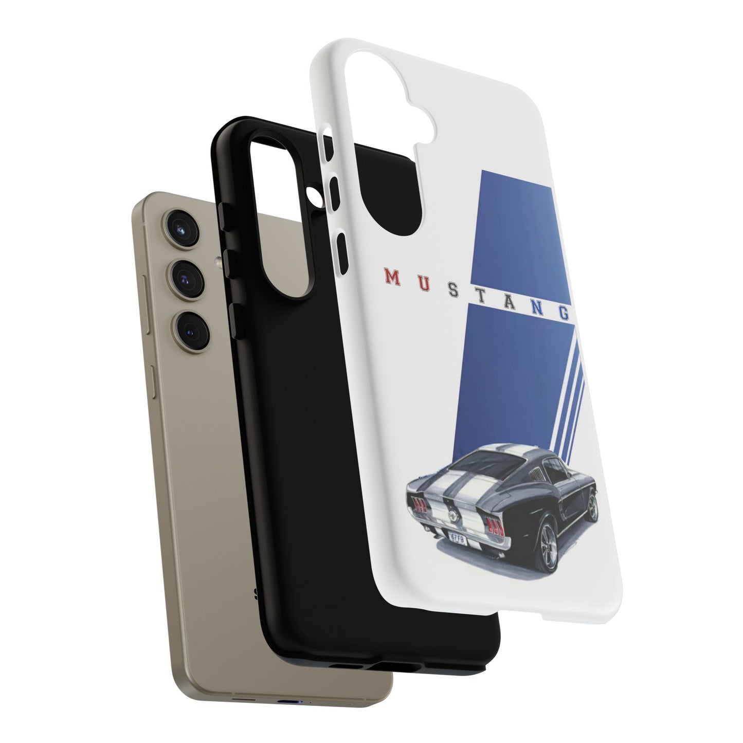 Mustang Car Art Tough Cases For iPhones, Samsung Galaxy and Google Pixel
