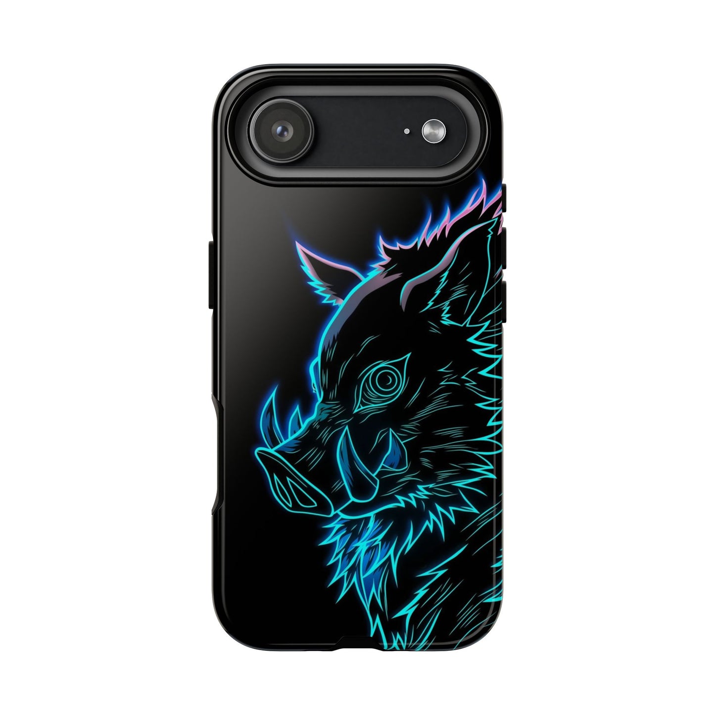 Tough Cases For iPhone, Galaxy, Anime Hashibira Beast Slayer Neon Design