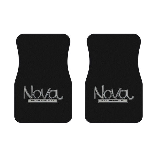 Nova By Chevrolet, Black Universal Car Mats (2x Front), Custom Auto Floor Mats