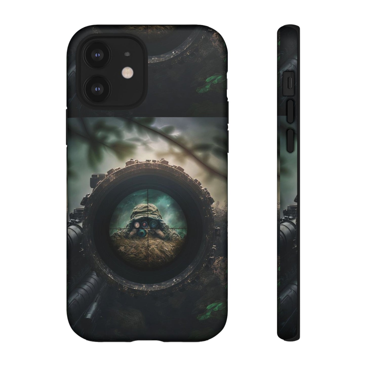 Sniper Scope Soldier Phone Case | Dual Layer Tough Cover  For iPhone
