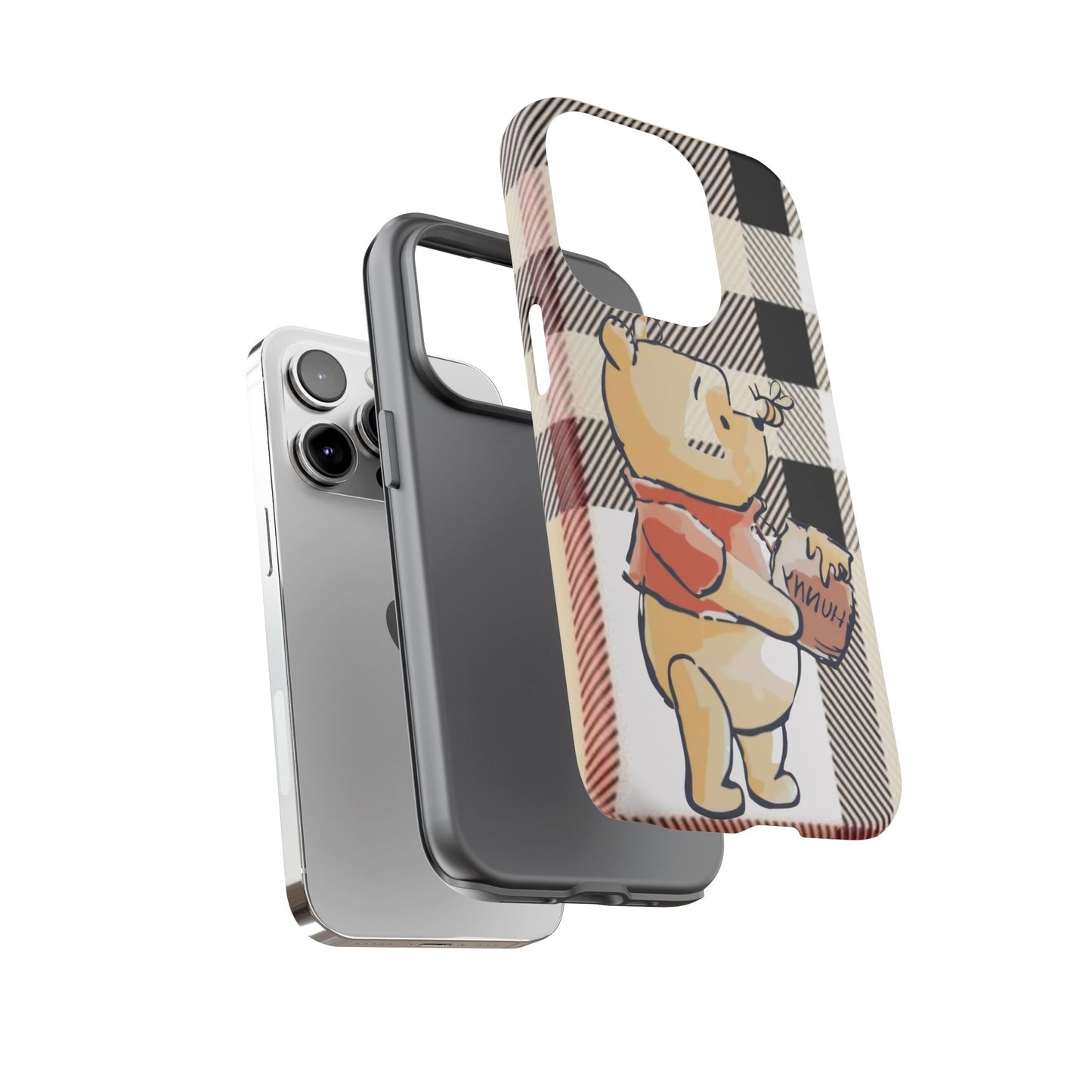 Cute Animal Phone Case, Winnie the Pooh Design, Gift for Kids, Character Case,