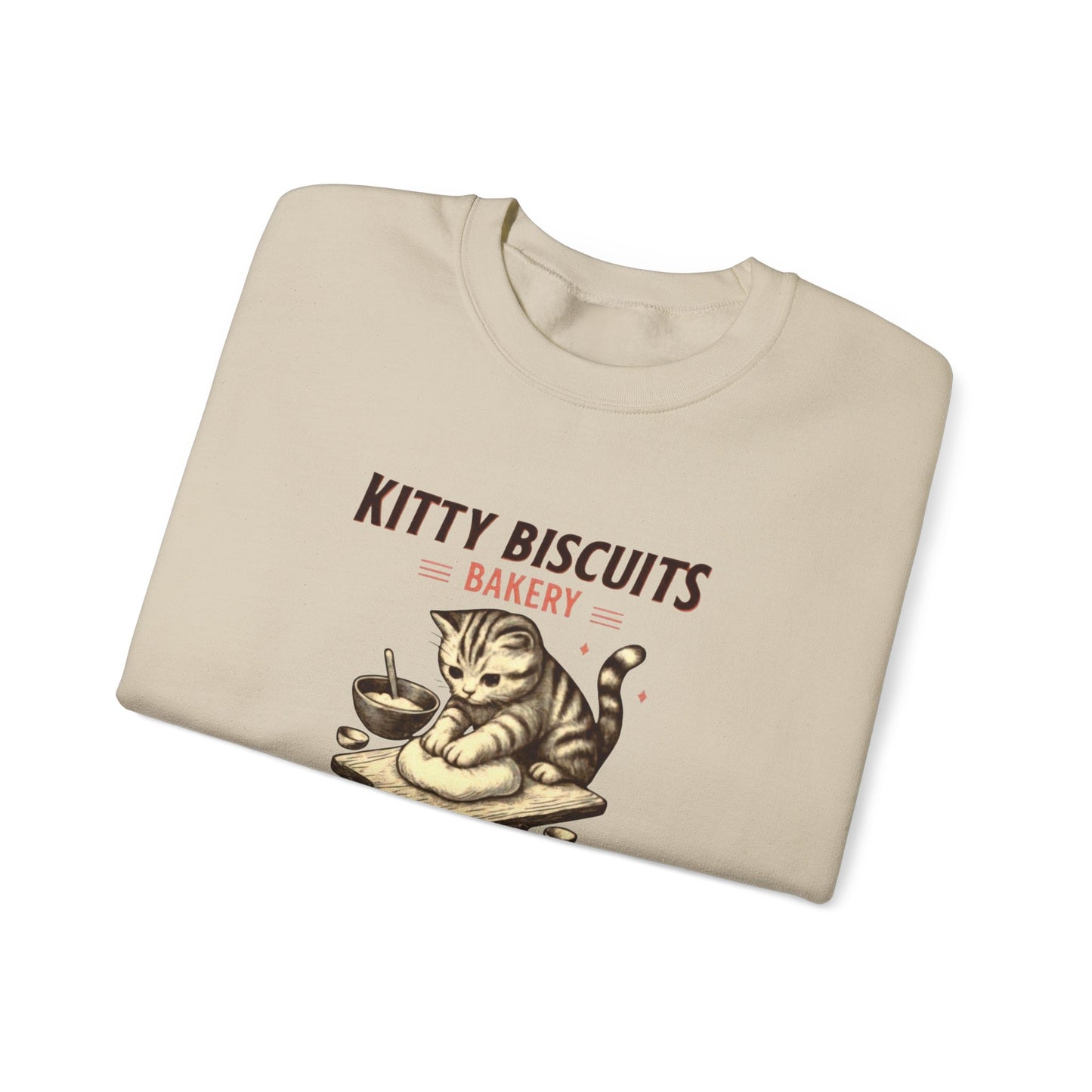 Kitty Biscuits Bakery Unisex Heavy Blend™ Crewneck Sweatshirt, Cozy Gift Idea