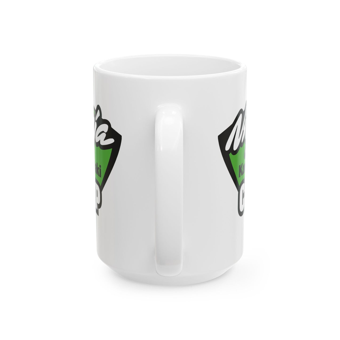 Ninja Cup Ceramic Coffee Mug, Unique Gift for Racing Lovers, Kawasaki