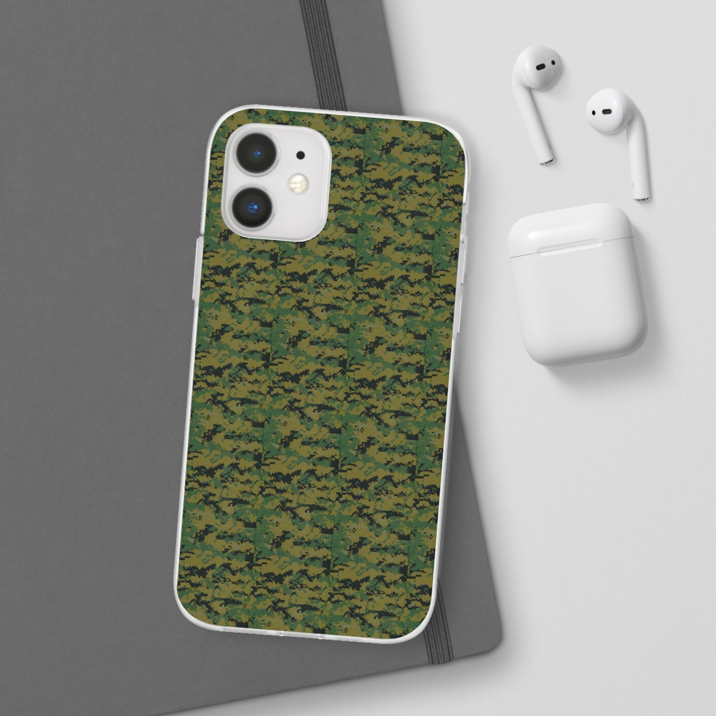 Marapat Pixelated Camo Flexible Phone Cases For iPhone and Samsung Galaxy