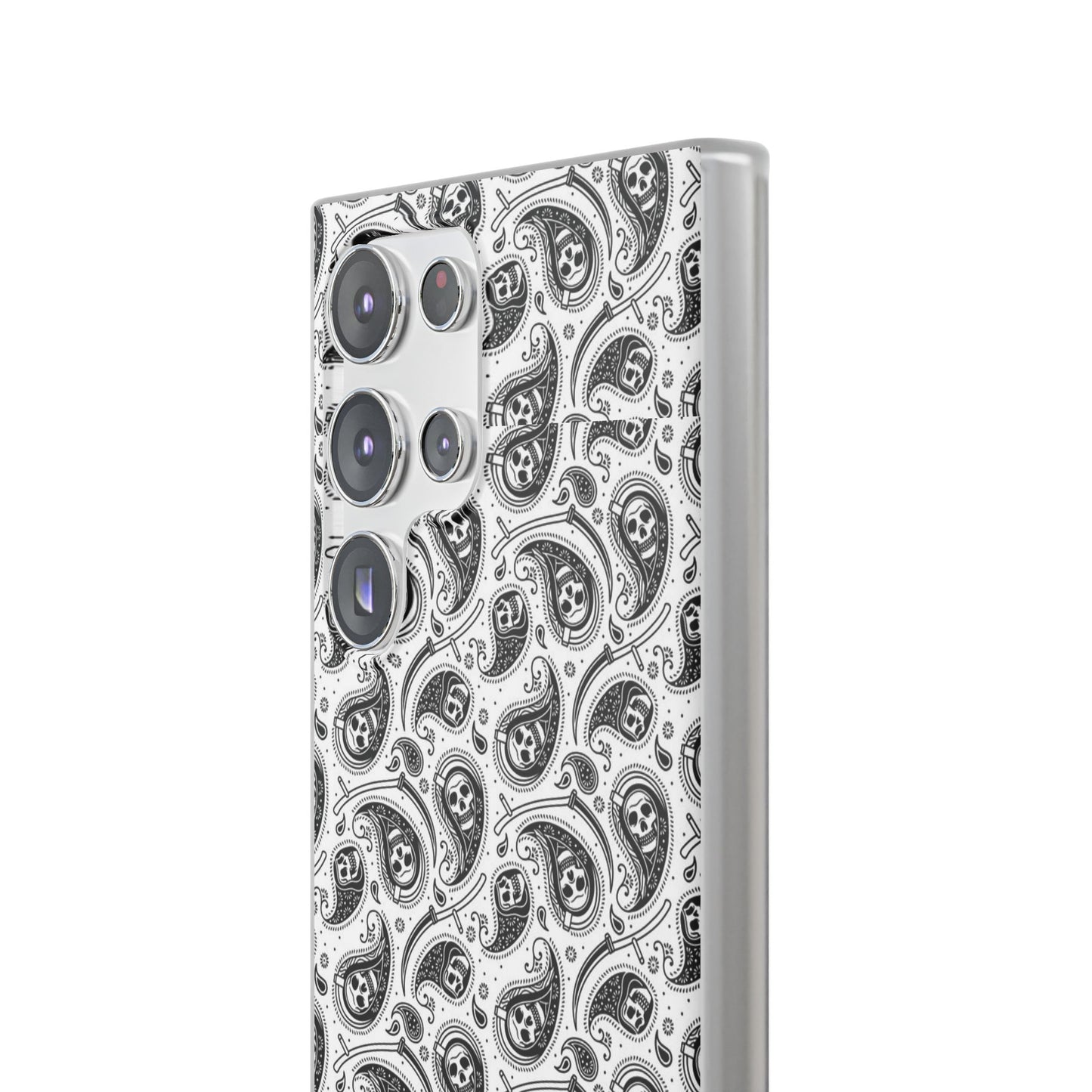 Skull Paisley Pattern Phone Case TPU Soft Flexi Case for iPhones