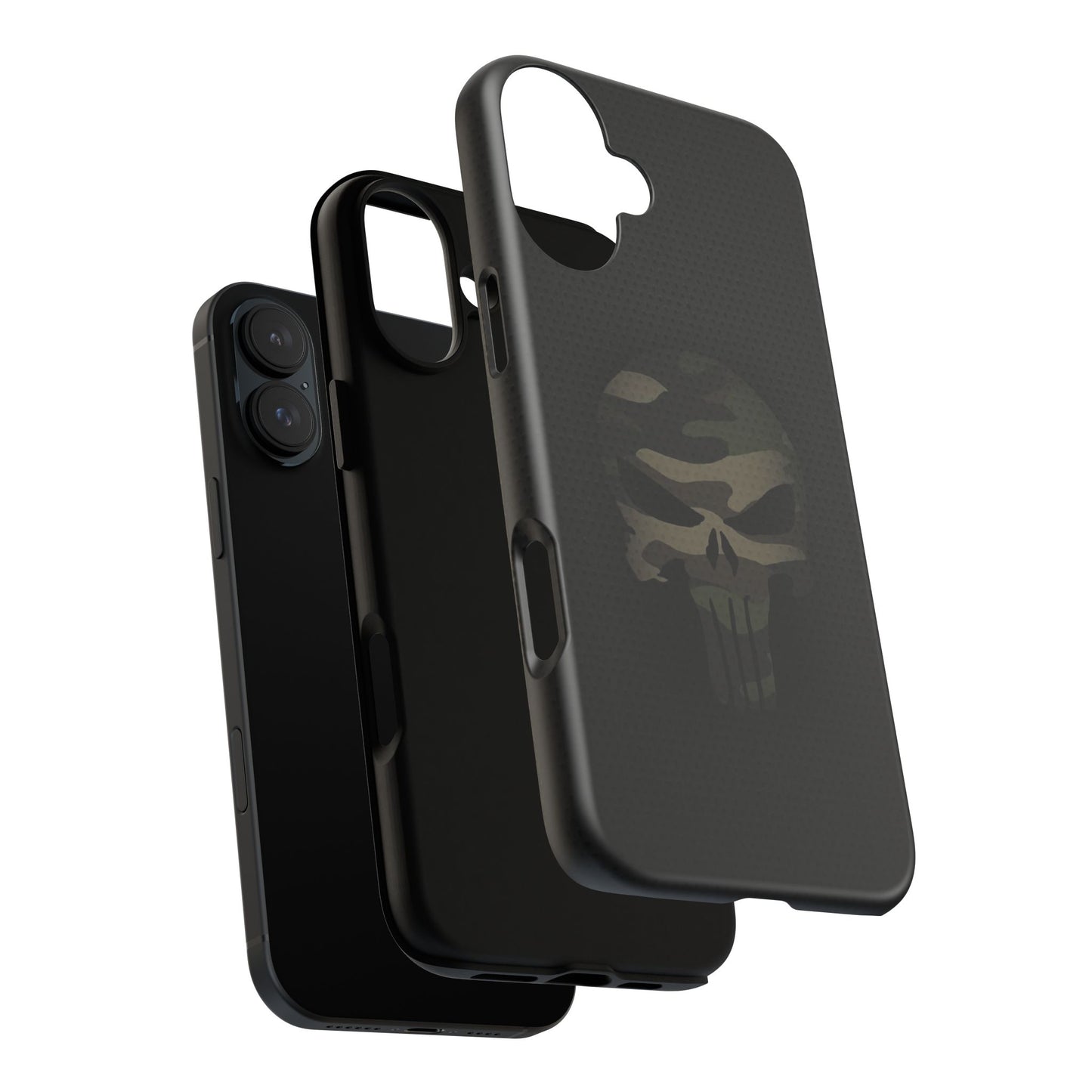Camo Green Tough Case For iPhone, Samsung Galaxy, Jake Skull Punisher Graphic
