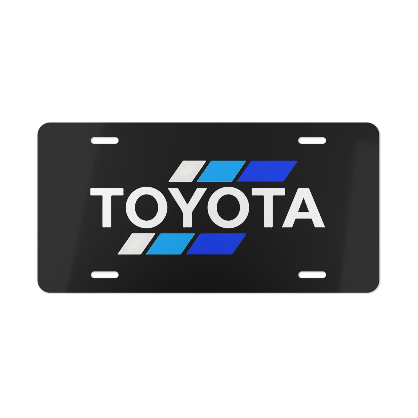 Compatible With Toyota Retro Blue and White Design Front Vanity License Plate